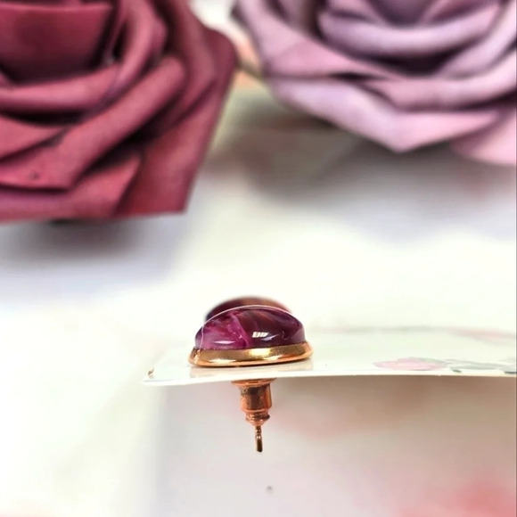 Handmade Stud Earrings - Picture 2 of 2